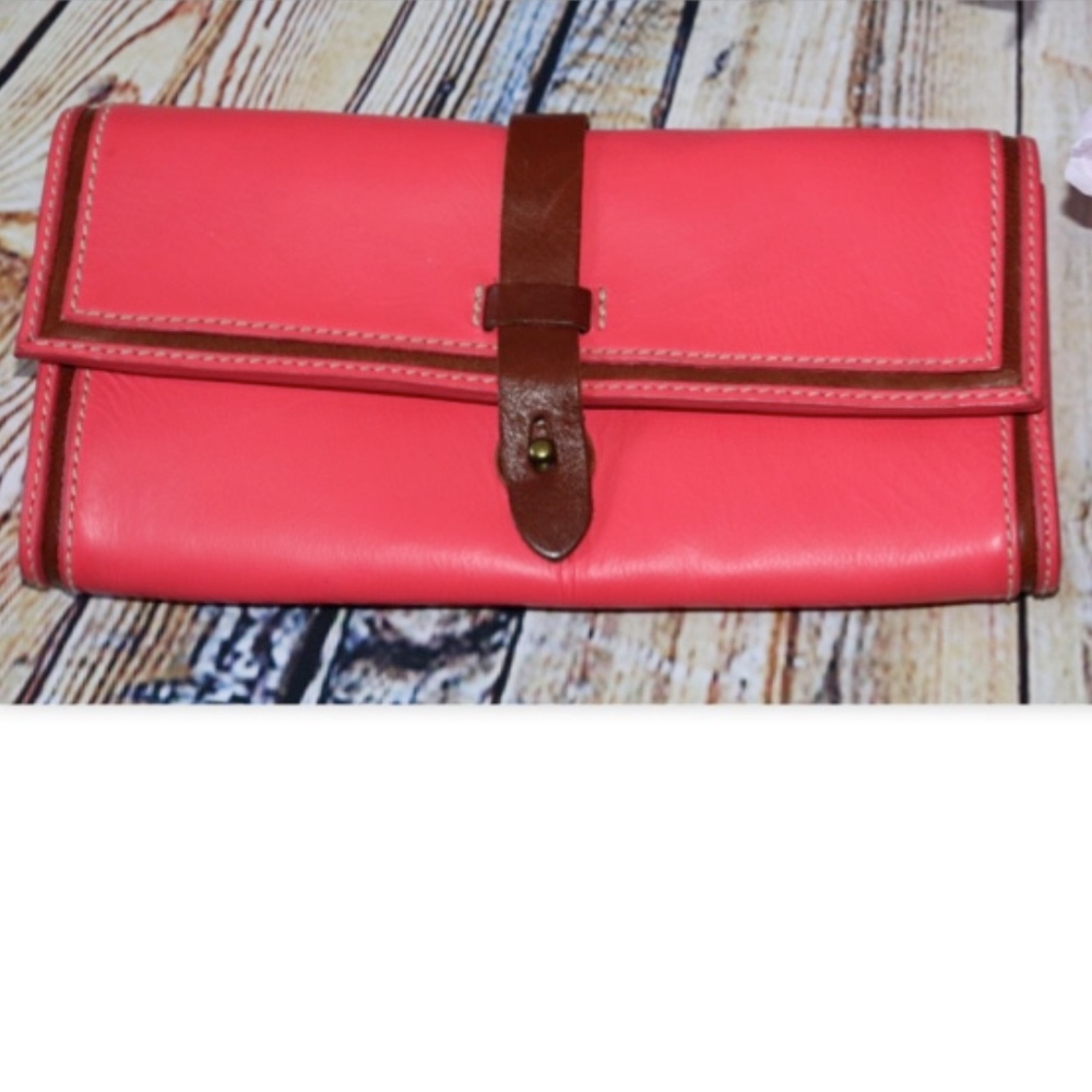 Vintage 1937 Accessories Leather Clutch Wristlet